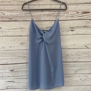 Abercrombie & Fitch Women's Blue Twist Front Mini Dress Size Large
